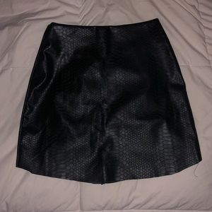 charlotte russe faux leather skirt